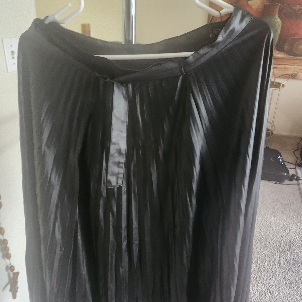 Elegant Black Satin Dress